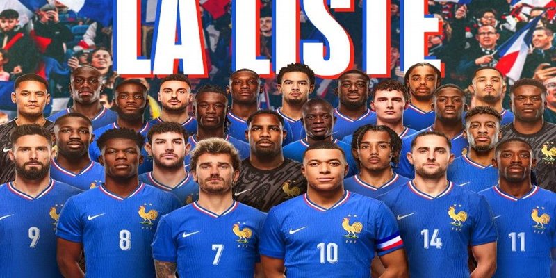 Đội hình khủng của tuyển Pháp tranh cúp Euro 20224